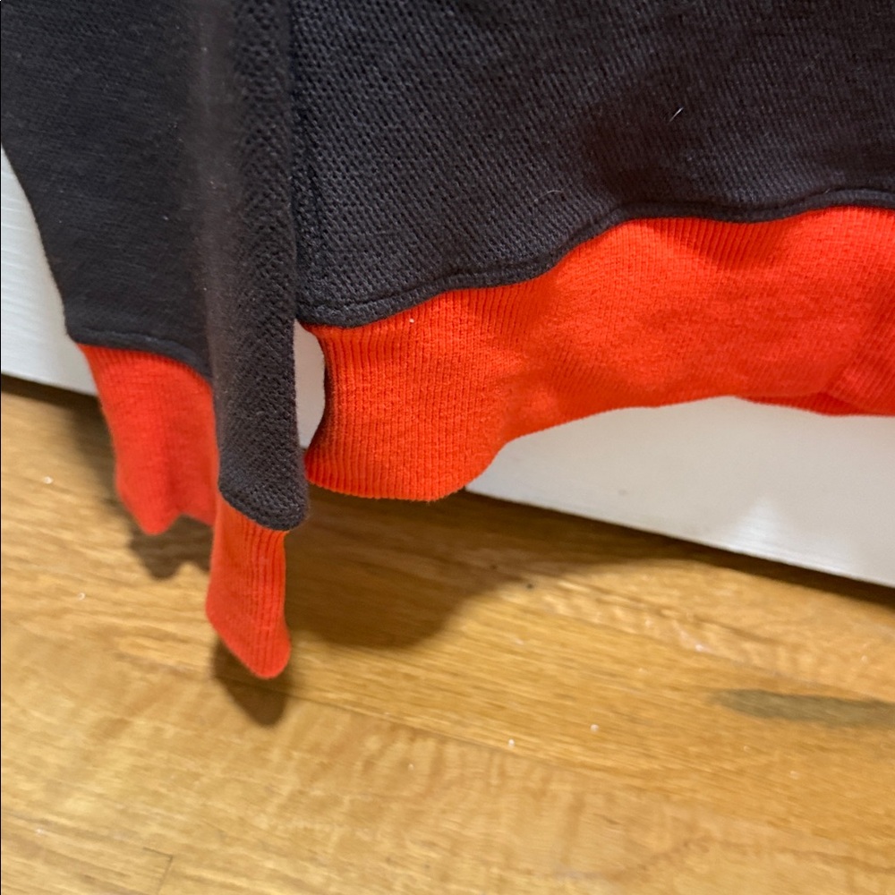 Tommy Hilfiger Men's Brown and Orange Crewneck Sweater - Picture 4 of 6